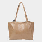 Women's Beige Polyurethane Tote Bag, , small image number null