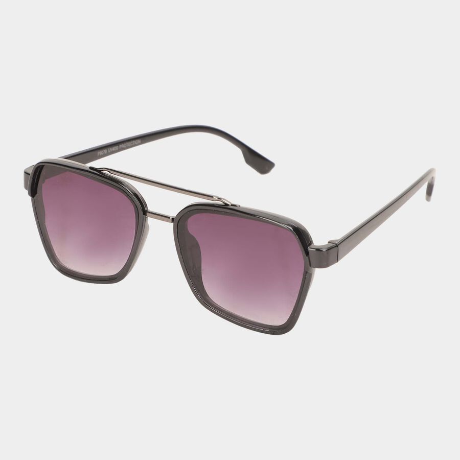 Men's Rectangle Sunglasses, Metal, , large image number null