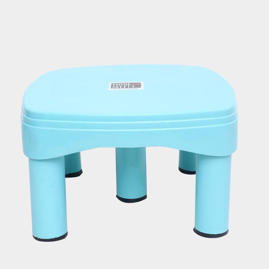 Blue Plastic Bath Stool, , large image number null