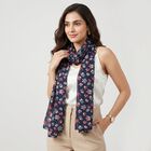 Woman's Navy Blue Scarf, , small