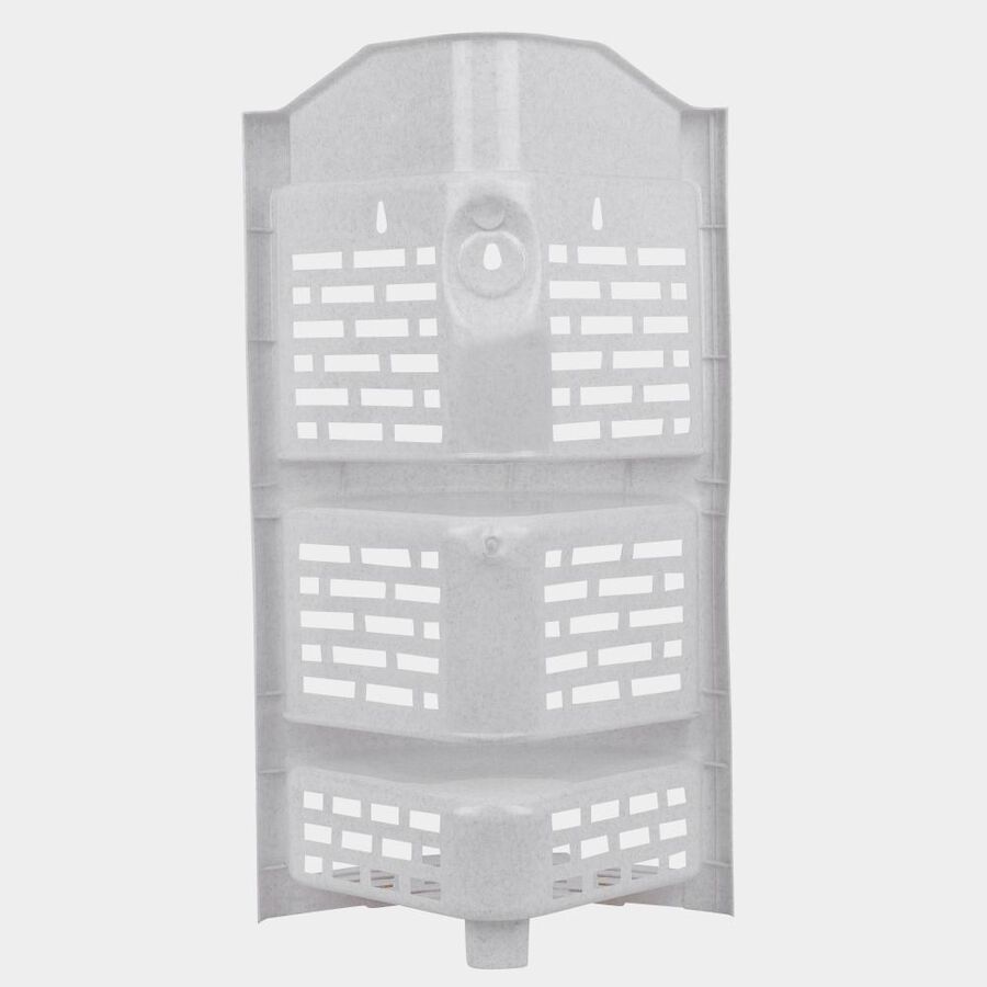 White Plastic Bathroom Stand, , large image number null