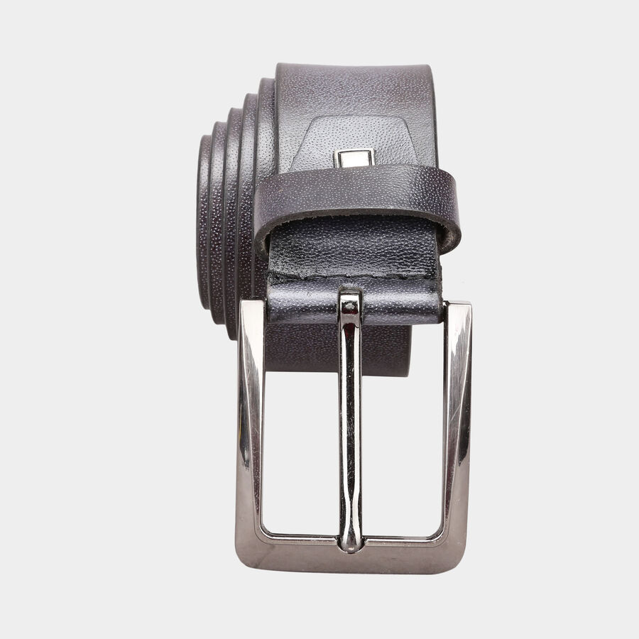 Men's Leather Casual Belt, Size 36, Smooth/Plain, , large image number null