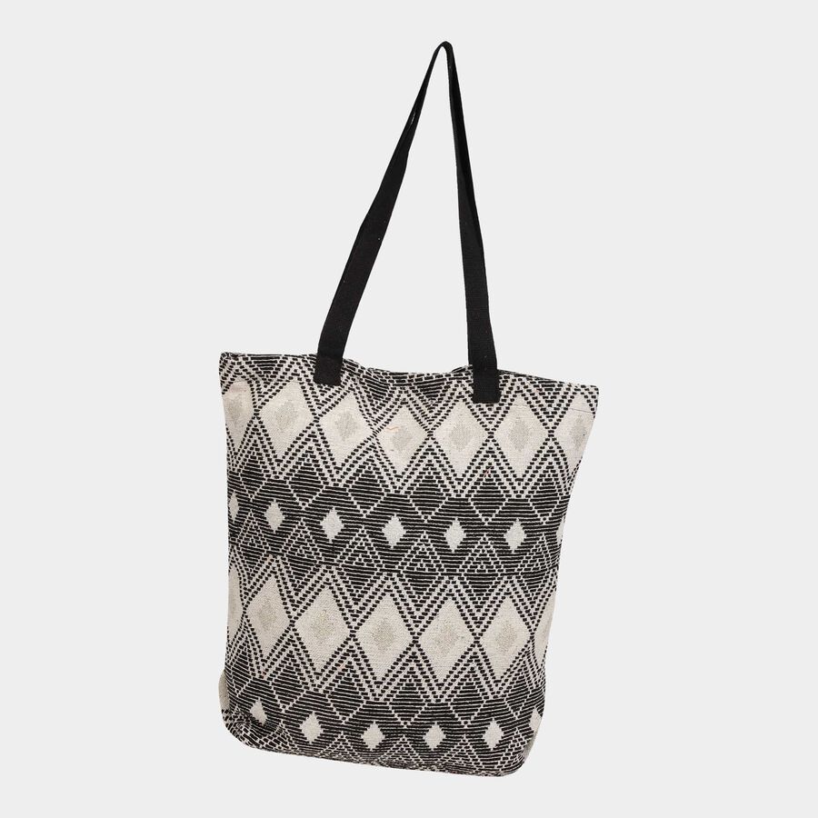 Women's Printed Canvas Shopping Bag, Medium, , large image number null