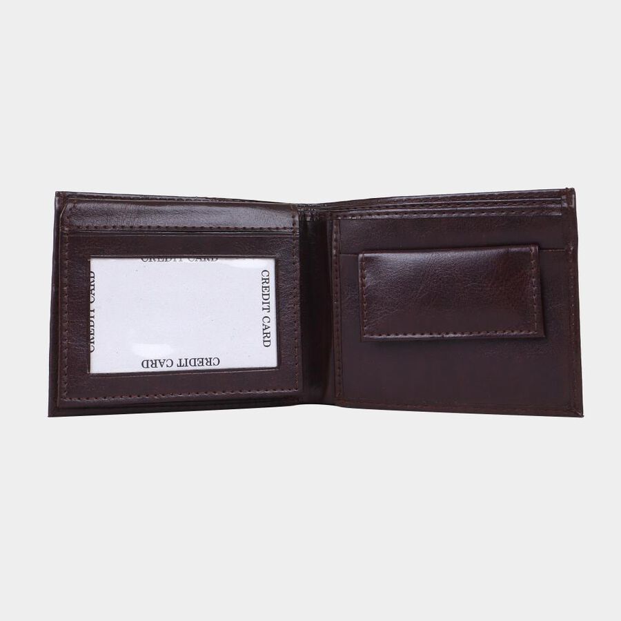 Men's Brown Polyurethane Wallet, , large image number null