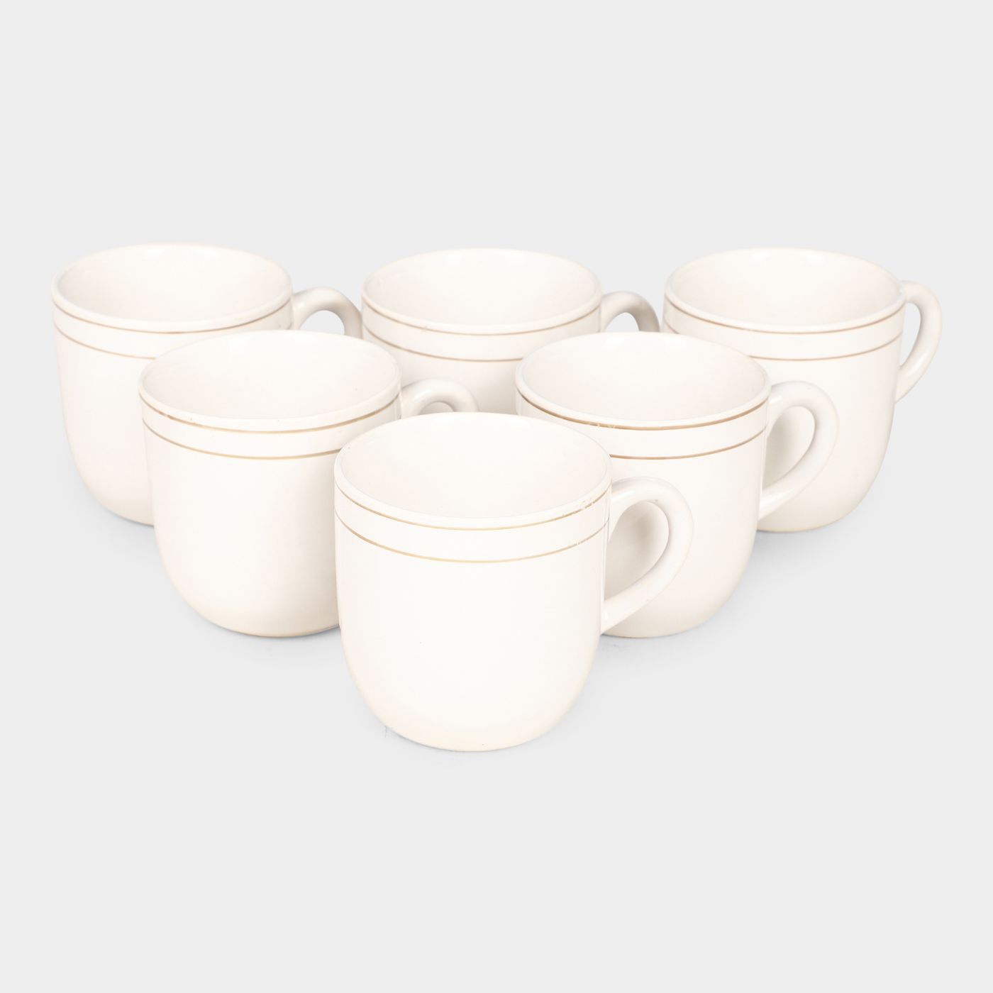 Home Finery                         120ml Stoneware Cup Set of 6