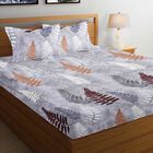 110 GSM Microfiber Double Bedsheet With 2 Pillow Covers, , small image number null