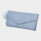 Women's Blue Polyurethane Clutch Bag, , small image number null