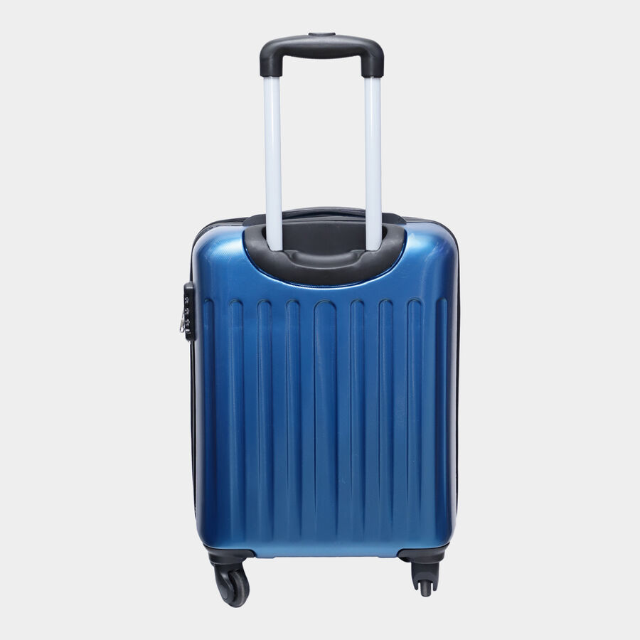 4-Wheel Blue PVC Matee Hard Case Trolley, Large, , large image number null