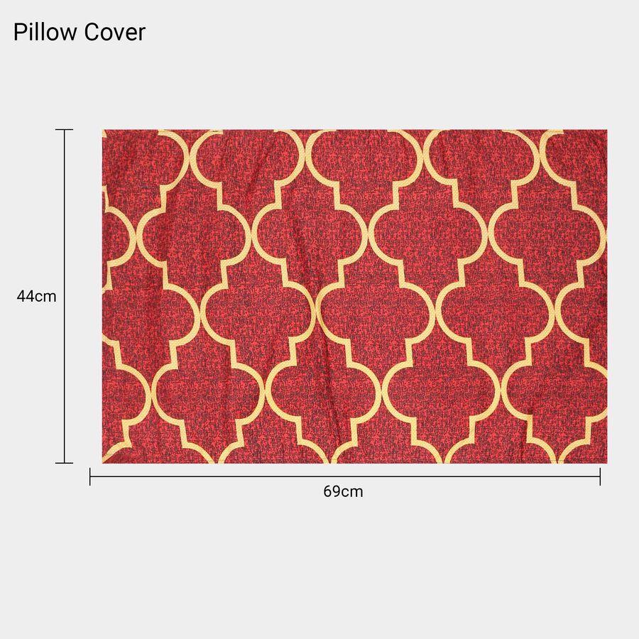 110 GSM Microfiber Double Bedsheet With 2 Pillow Covers, , large image number null