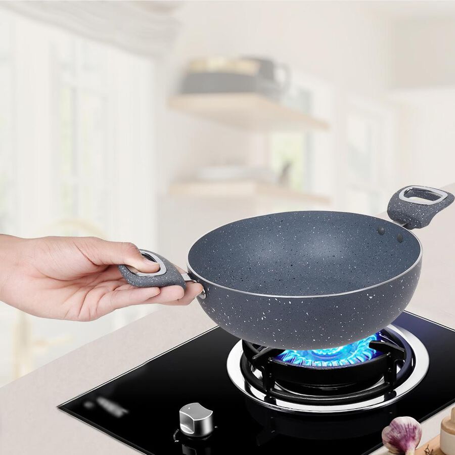 2 L Non-Stick Kadhai, 24 cm Dia., Induction Compatible, , large image number null