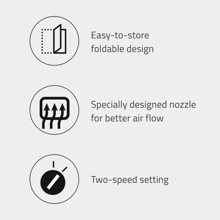 Foldable Hair Dryer, , large image number null