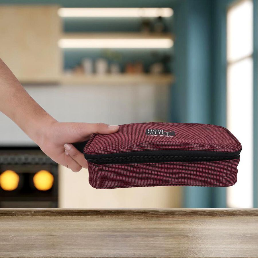 Steel Lunch Box, 2 Containers and Bag, , large image number null