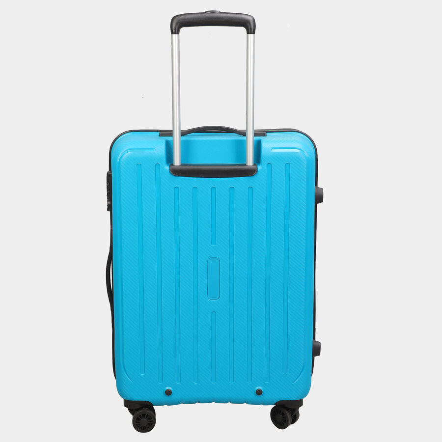 8-Wheel Blue Polyester Hard Case Trolley, Medium, , large image number null