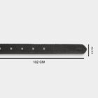Women's Black Polyurethane Belt, , small image number null