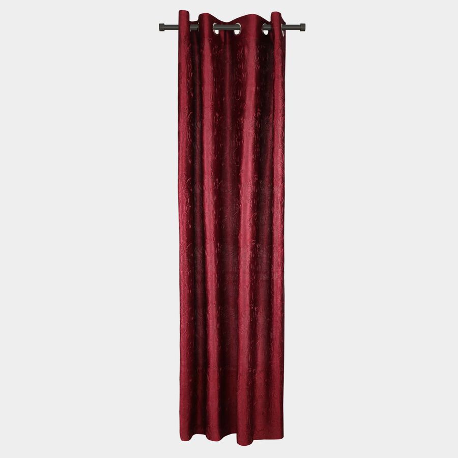 7ft. Maroon Microfiber Door Curtain, , large image number null