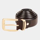 Men's Brown Polyurethane Formal Belt, , small image number null