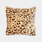 Leopard Printed Velvet Cushion, , small