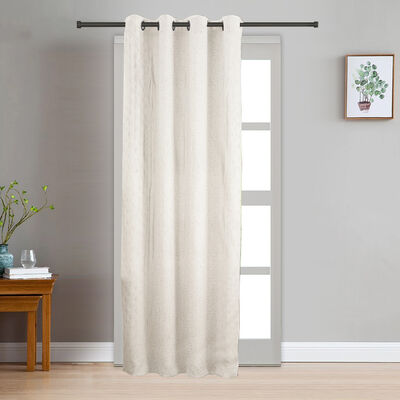 7 ft. off White Polyester Curtain