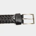 Men's Black Polyurethane Casual Belt, , small image number null