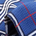 220 GSM Blue Cotton Blend Bath Towel, , small