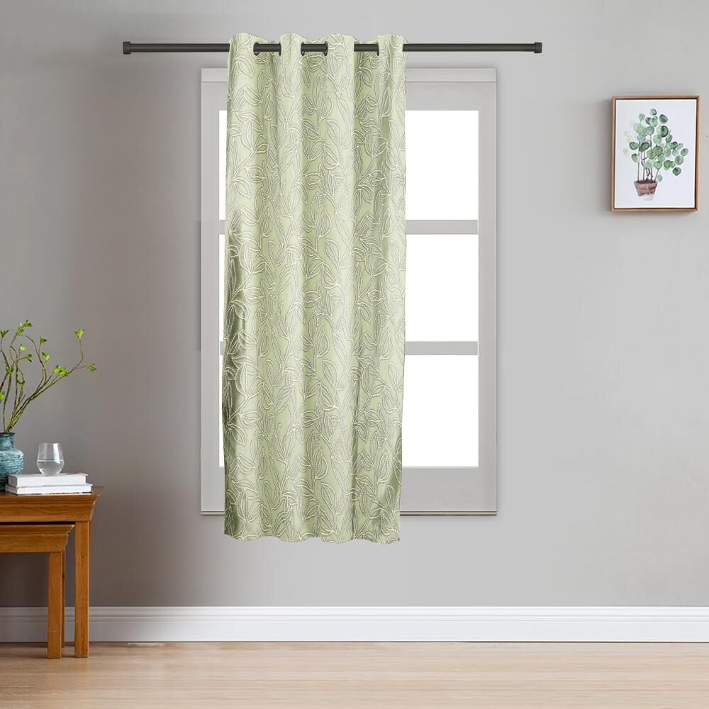 Home Beautiful                         5ft. Green Window Curtain