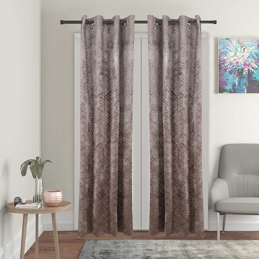 7ft. Grey Velvet Door Curtain, , large image number null