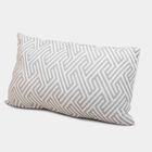 White Geometric Printed Pillow, , small