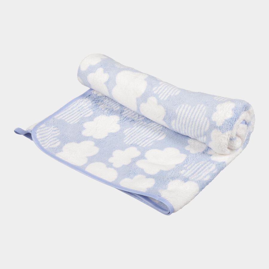 280 GSM Blue Microfiber Baby Towel, , large image number null
