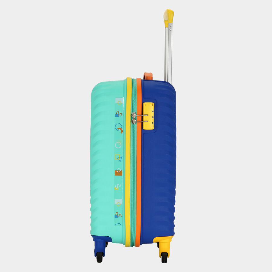 4-Wheel Multicolor Polypropylene Hard Case Trolley, Small, , large image number null