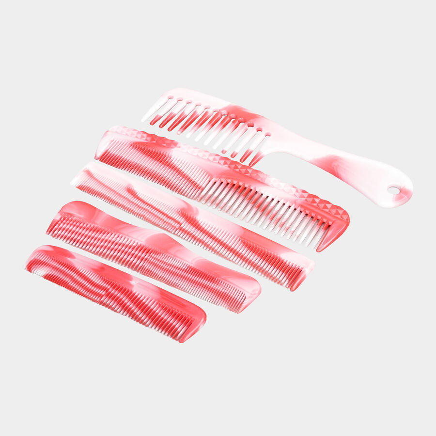 Plastic Hair Comb, Set of 5, , large image number null