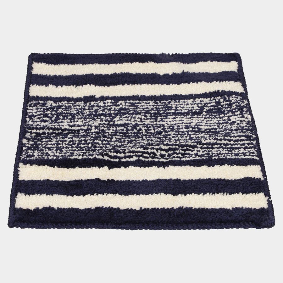Anti-Skid Blue Polyester Door Mat, , large image number null