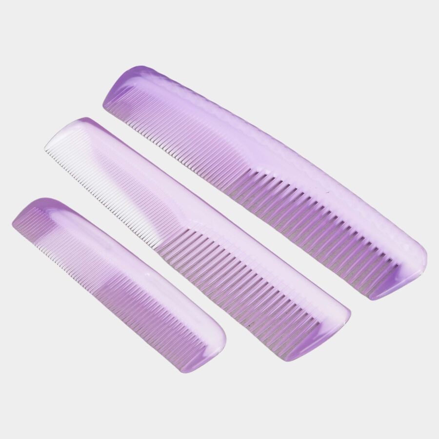 Plastic Hair Comb, Set of 3, , large image number null