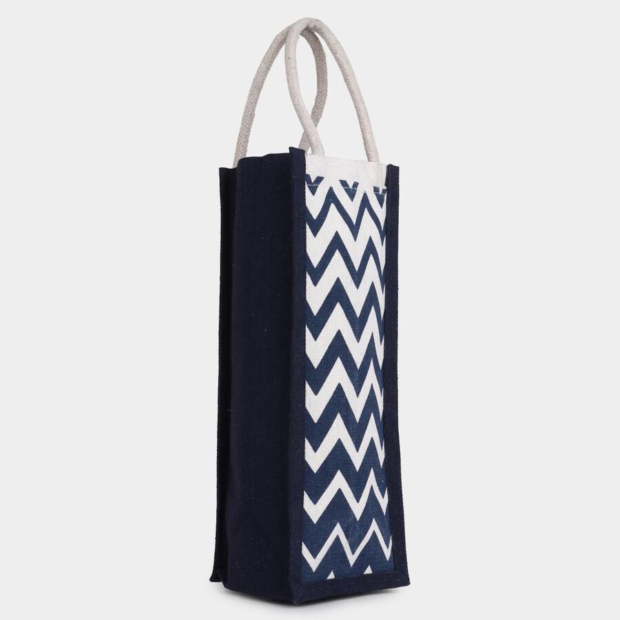 Dark Blue Canvas Bottle Bag, , large image number null