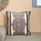 Neutral Jacquard Textured Decorative Cushion, , small