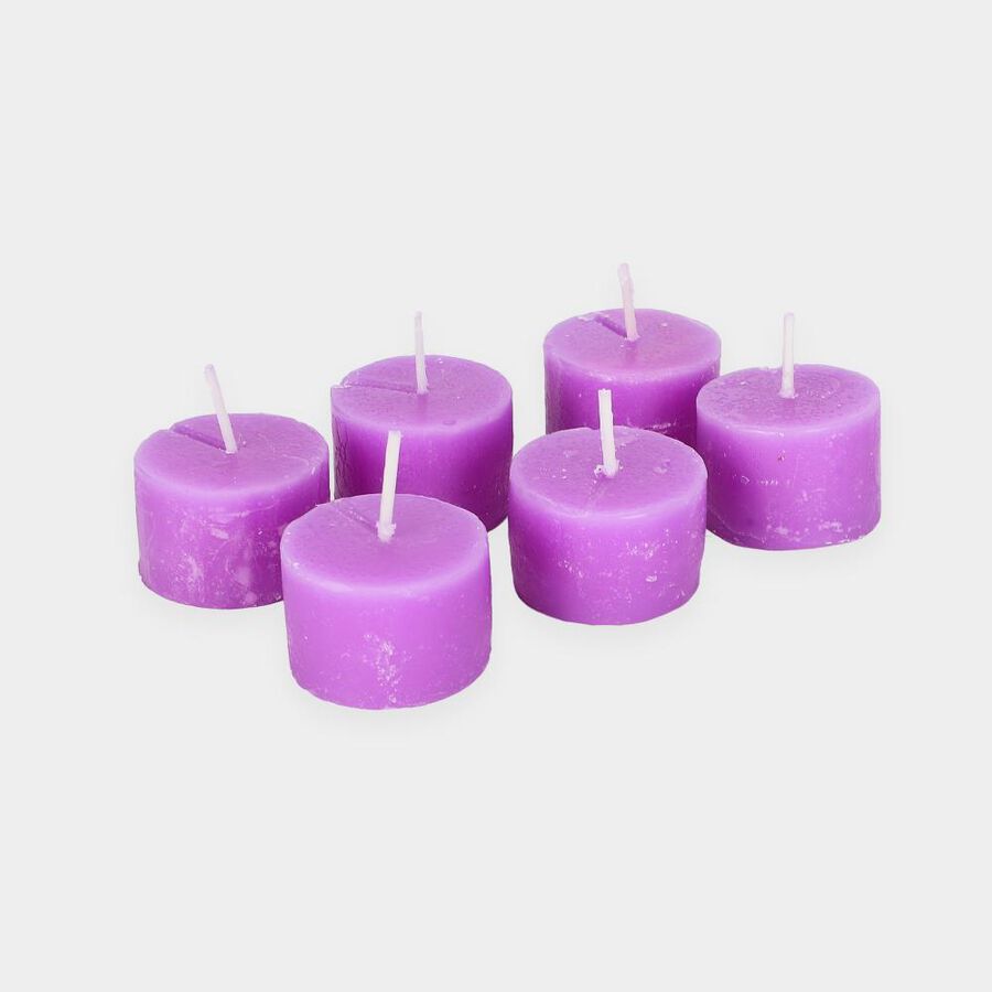 Fragranced Candels Lavender Flavoured Pack Of 6Pcs, , large
