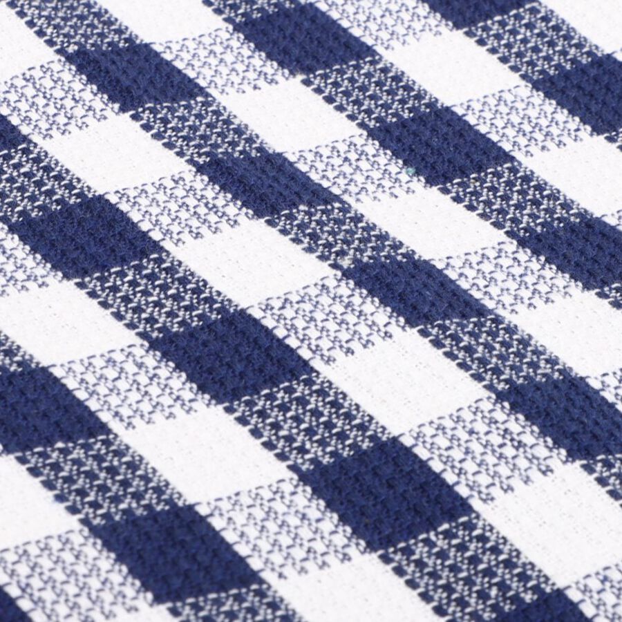 220 GSM Blue Cotton Blend Bath Towel, , large