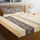 120 GSM Brown Microfiber Double Bedsheet, , small image number null