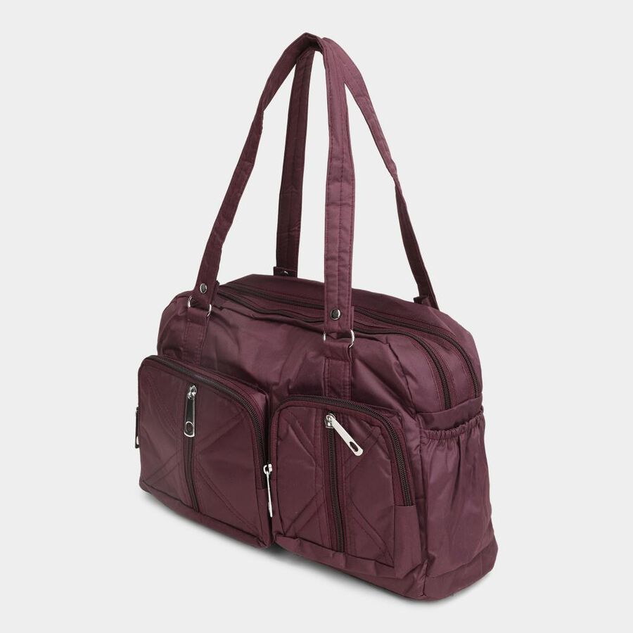 Women's Purple Fabric Hand Bag, , large image number null