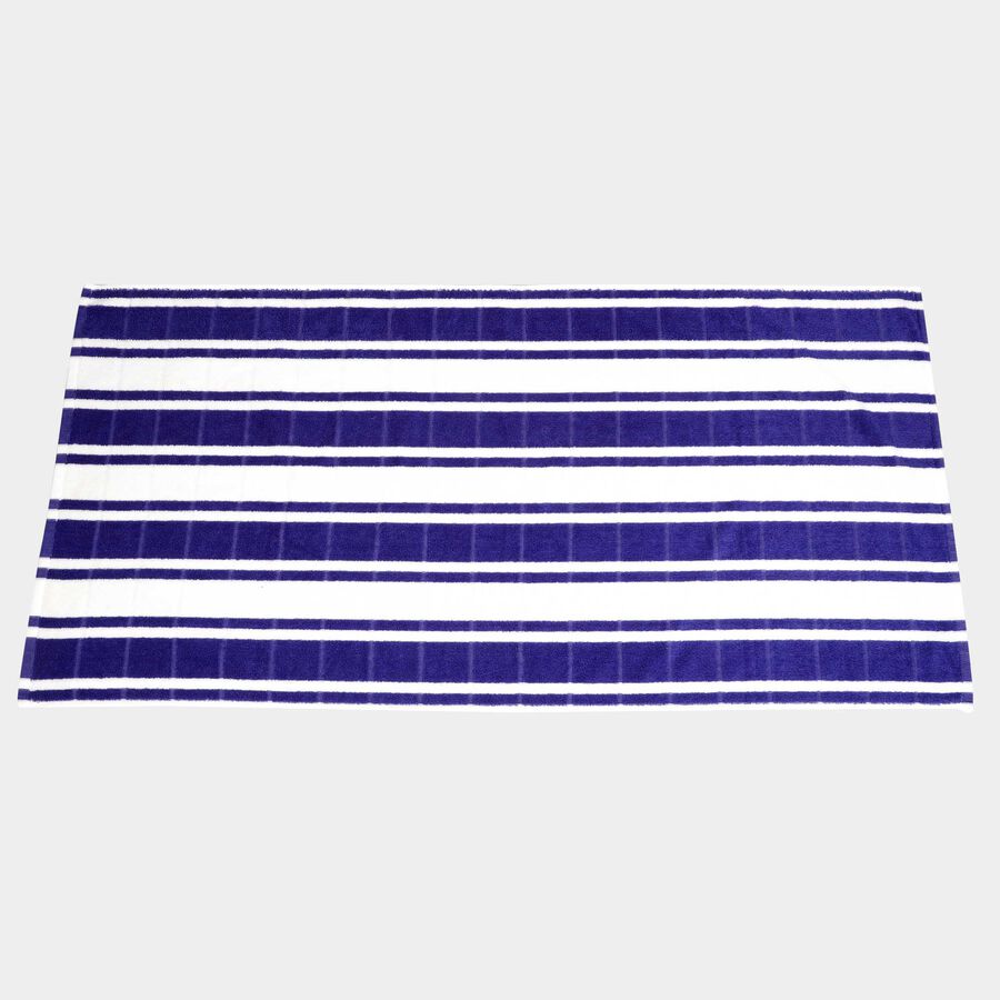 155 GSM Blue Microfiber Bath Towel, , large image number null