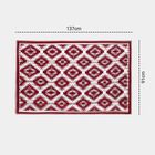 Maroon Jacquard Poly Cotton Carpet, , small image number null