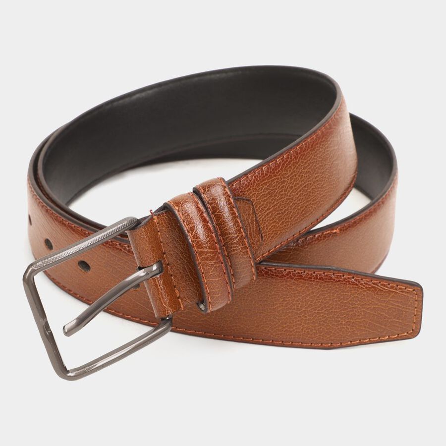 Men's Tan Polyurethane Casual Belt, , large image number null