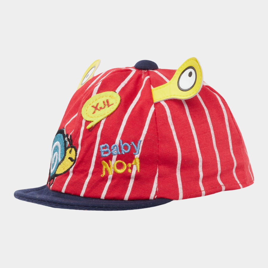 Kids' Red Fabric Cap, , large image number null