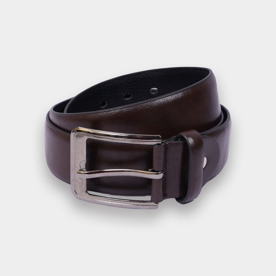 Men's Polyurethane Casual Belt, Size 40, Smooth/Plain, , large image number null