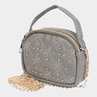 Women's Polyurethane Zipper Sling Bag, , small image number null