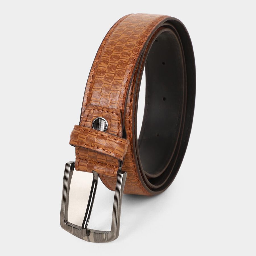 Men's Brown Polyurethane Casual Belt, , large image number null