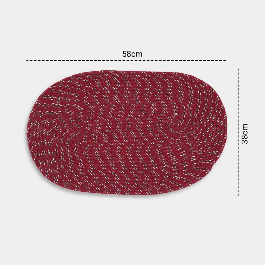 Red Braided Doormat, , large image number null