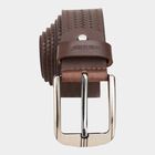 Men's Brown Leather Casual Belt, , small image number null