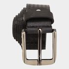 Men's Black Leather Casual Belt, , small image number null