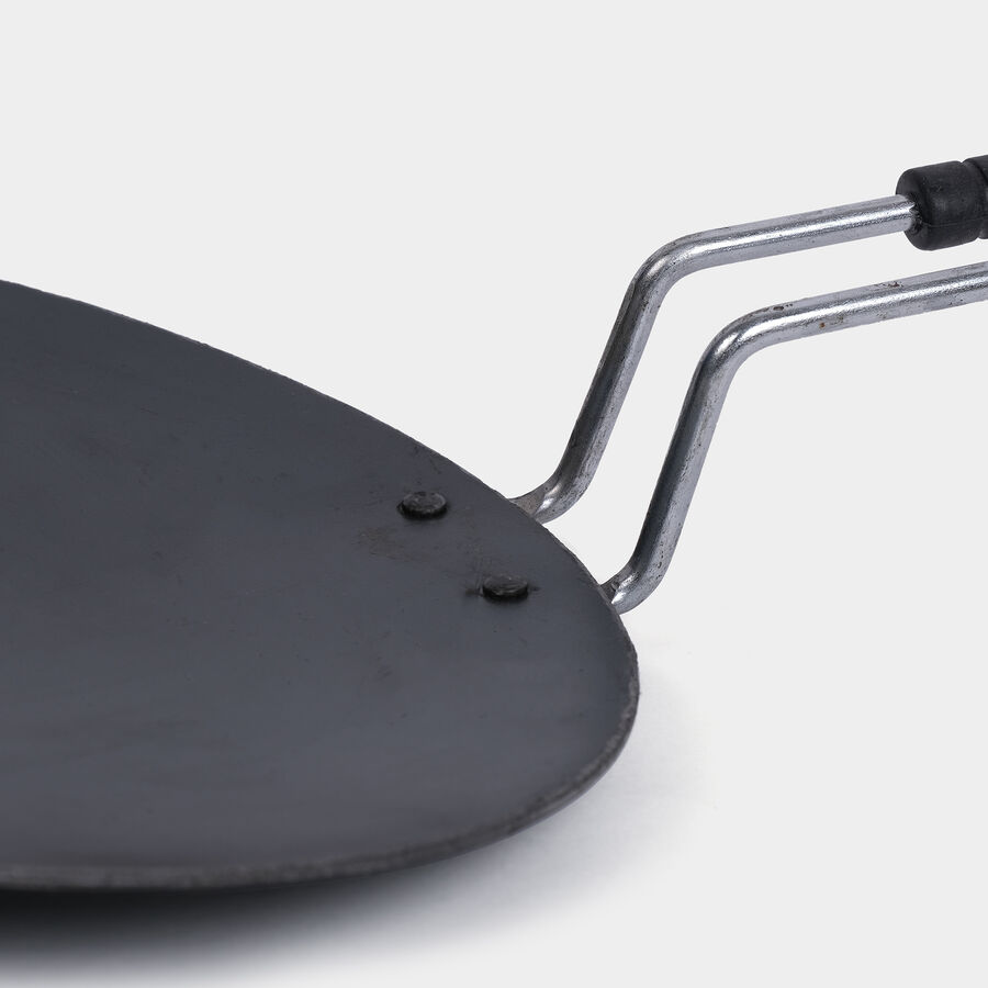 Iron Tawa With Wooden Handle (25cm), , large image number null