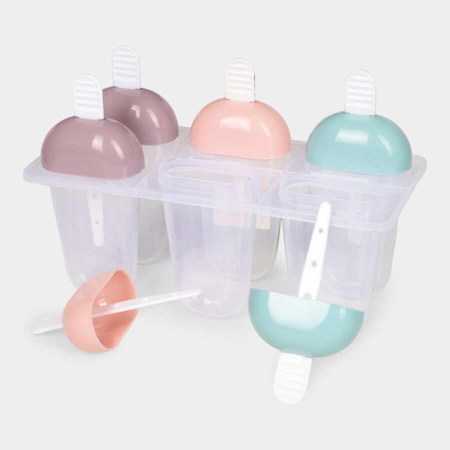 Plastic 6 Moulds Kulfi Maker, , large image number null